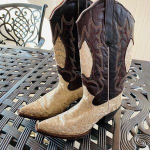 Tanner Mark Designer Glitter Cowgirl Boots